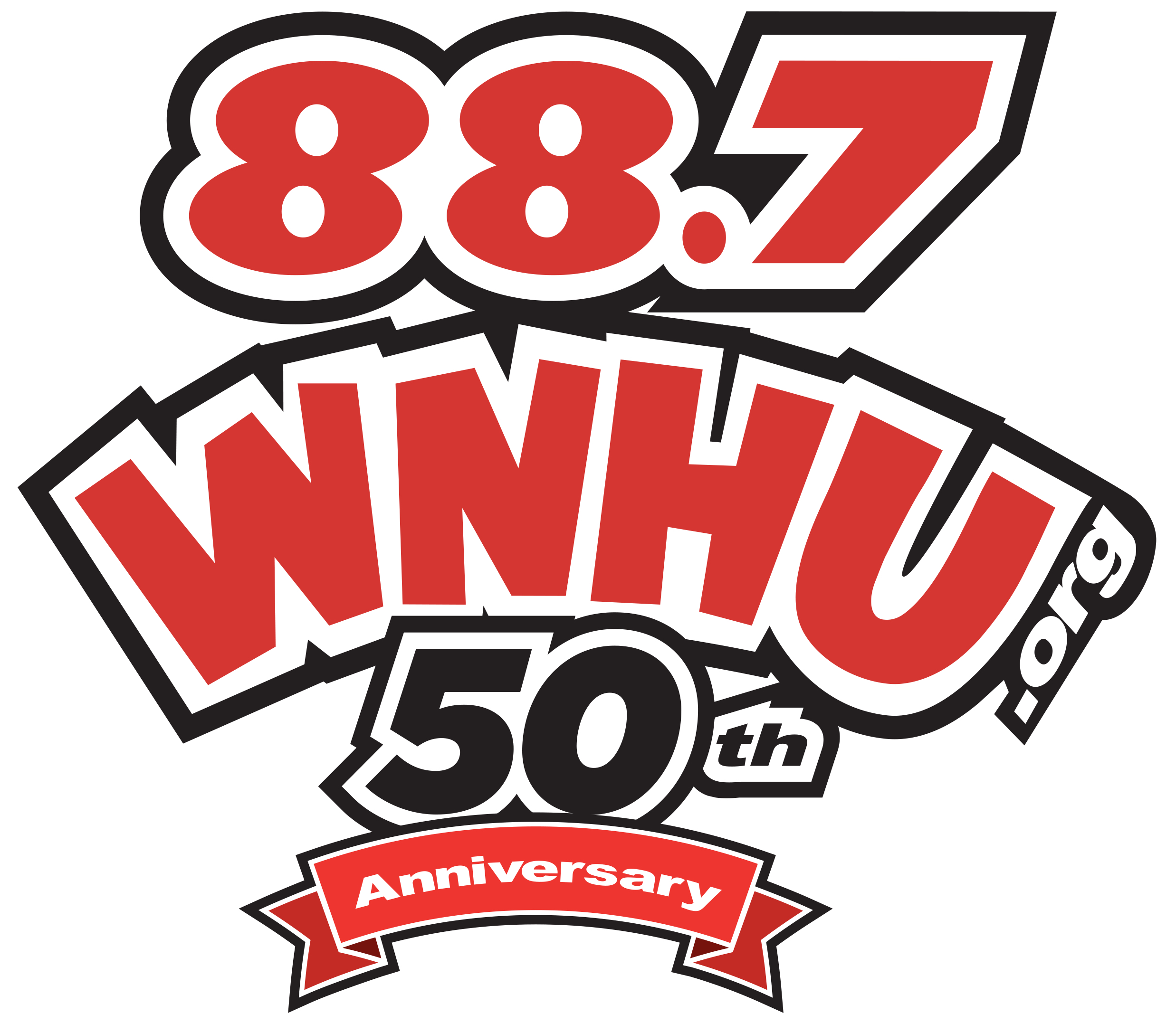 WNHU 50th Anniversary Logo